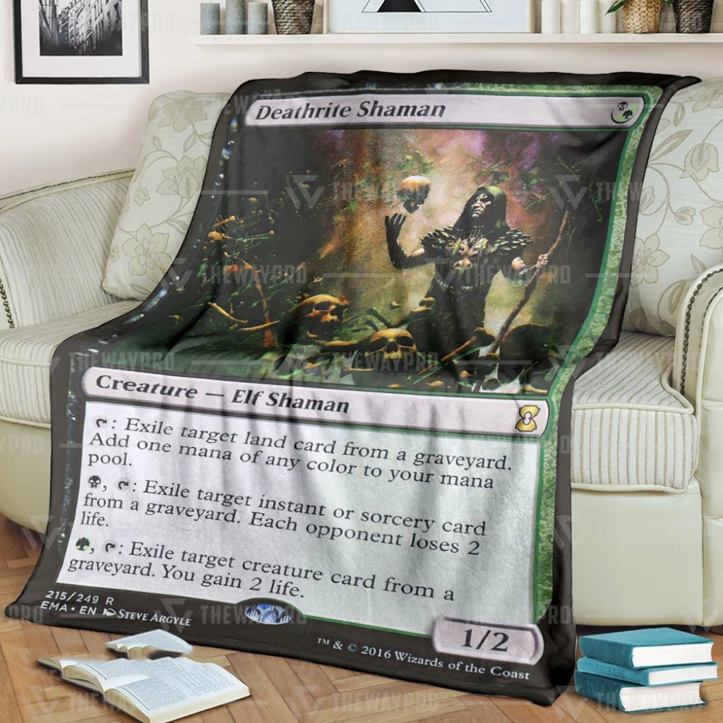Game Mtg Deathrite Shaman Custom Soft Blanket Game Mtg Deathrite Shaman Custom Soft Blanket