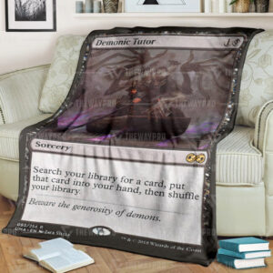 Game Mtg Demonic Tutor Custom Soft Blanket