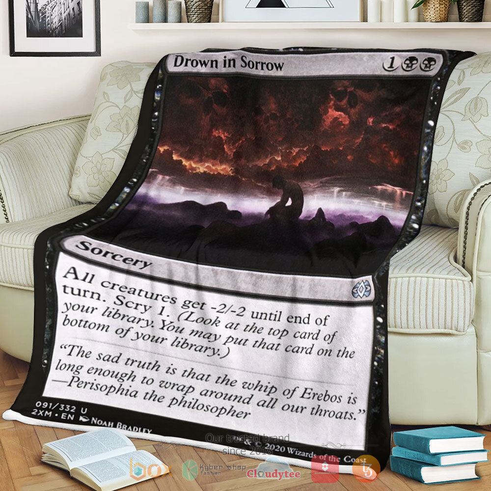 Game Mtg Drown In Sorrow Sherpa Blanket Game Mtg Drown In Sorrow Sherpa Blanket