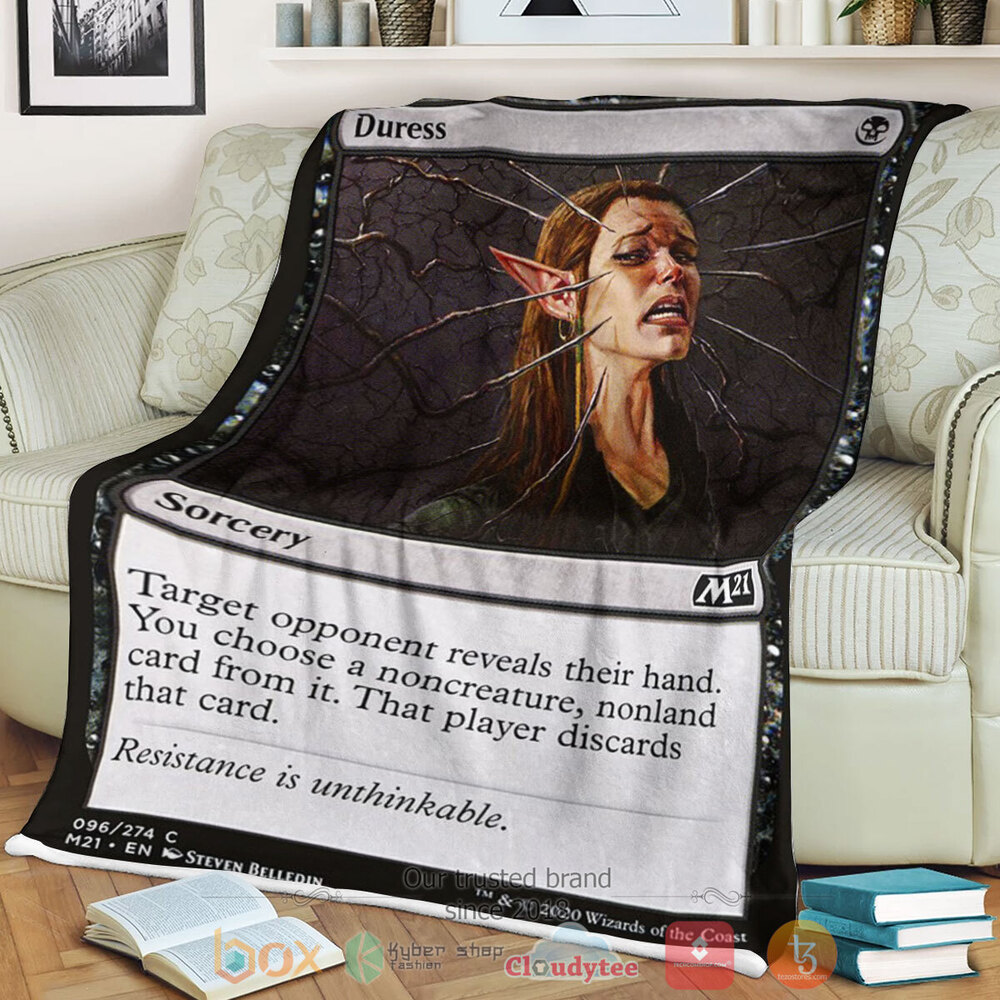 Game Mtg Duress Fleece Blanket Game Mtg Duress Fleece Blanket