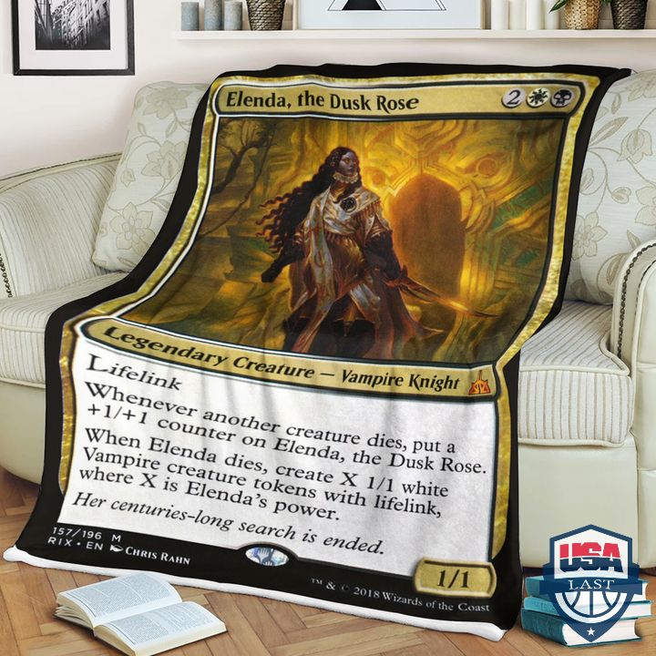 Game Mtg Elenda The Dusk Rose Fleece Blanket Game Mtg Elenda The Dusk Rose Fleece Blanket