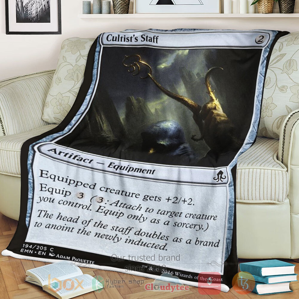 Game Mtg Emn 194 Cultist S Staff Sherpa Blanket Game Mtg Emn 194 Cultist S Staff Sherpa Blanket