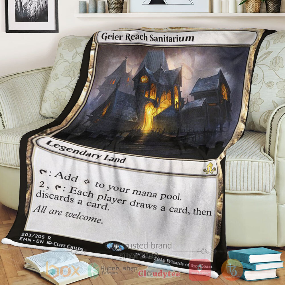 Game Mtg Emn 203 Geier Reach Sanitarium Sherpa Blanket Game Mtg Emn 203 Geier Reach Sanitarium Sherpa Blanket