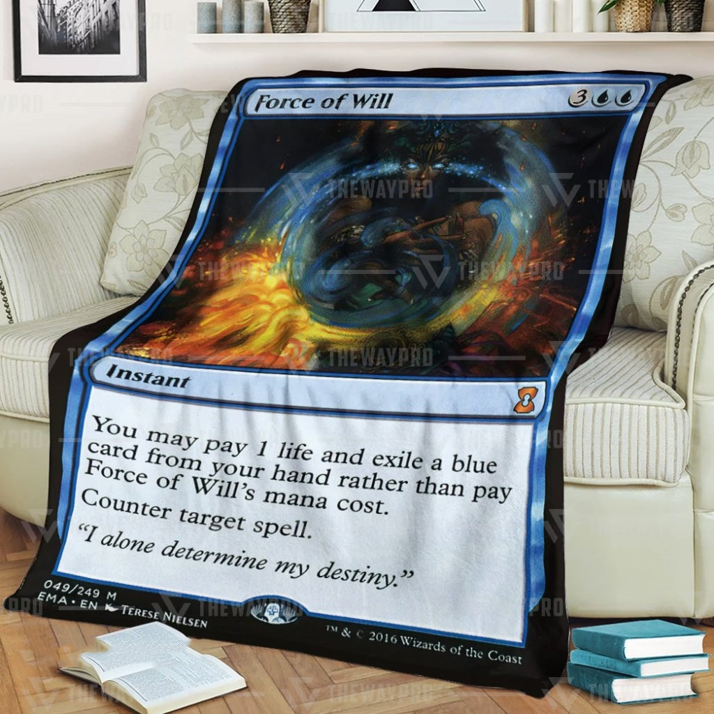 Game Mtg Force Of Will Custom Soft Blanket 2 Game Mtg Force Of Will Custom Soft Blanket 2