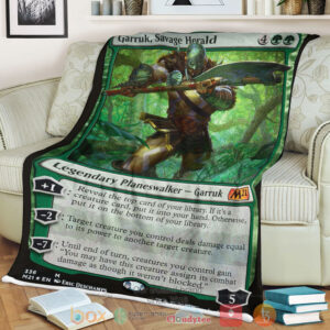 Game Mtg Garruk Savage Herald Fleece Blanket