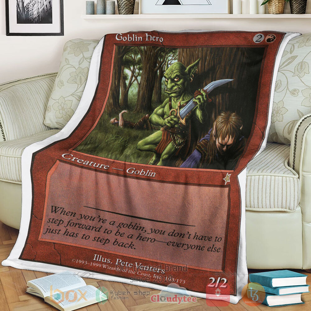 Game Mtg Goblin Hero Sherpa Blanket Game Mtg Goblin Hero Sherpa Blanket