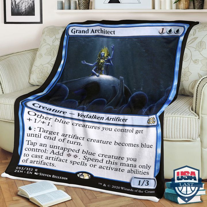 Game Mtg Grand Architect Fleece Blanket Game Mtg Grand Architect Fleece Blanket