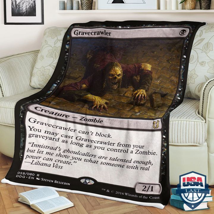 Game Mtg Gravecrawler Fleece Blanket Game Mtg Gravecrawler Fleece Blanket