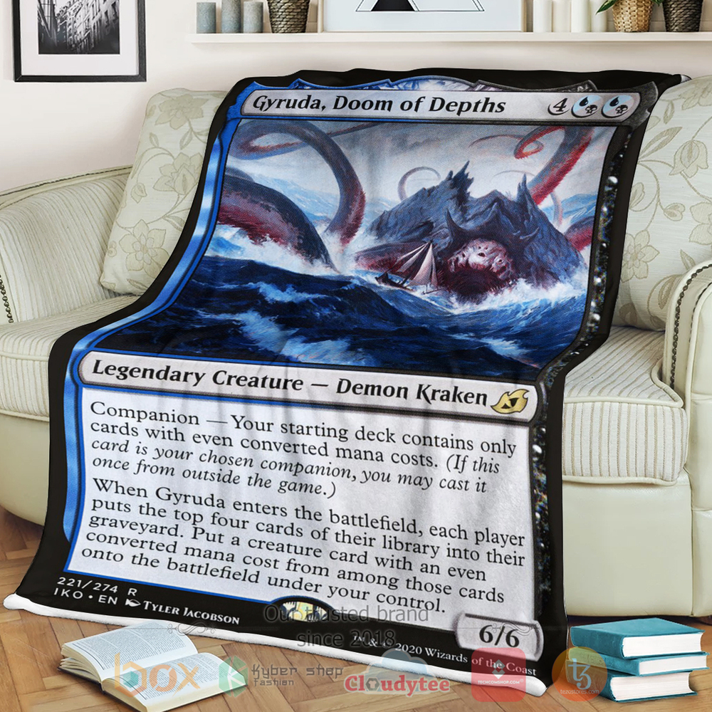 Game Mtg Gyruda Doom Of Depths Sherpa Blanket Game Mtg Gyruda Doom Of Depths Sherpa Blanket