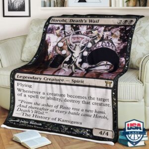 Game Mtg Horobi Deaths Wail Fleece Blanket