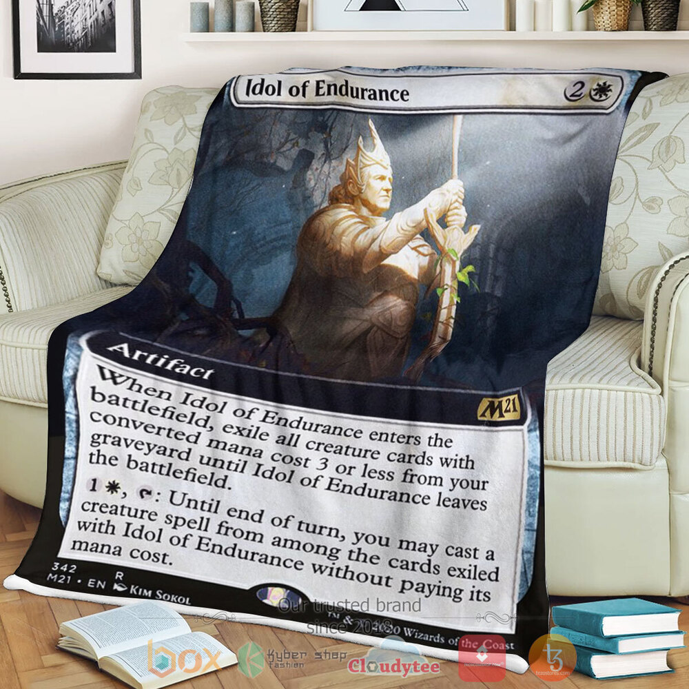 Game Mtg Idol Of Endurance Fleece Blanket Game Mtg Idol Of Endurance Fleece Blanket