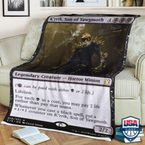 Game Mtg Krrik Son Of Yawgmoth Fleece Blanket