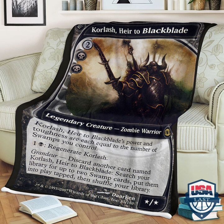 Game Mtg Korlash Heirto Blackblade Quilt Blanket Game Mtg Korlash Heirto Blackblade Quilt Blanket