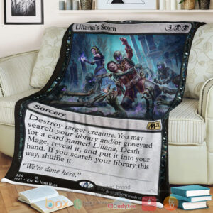 Game Mtg Liliana S Scorn Fleece Blanket