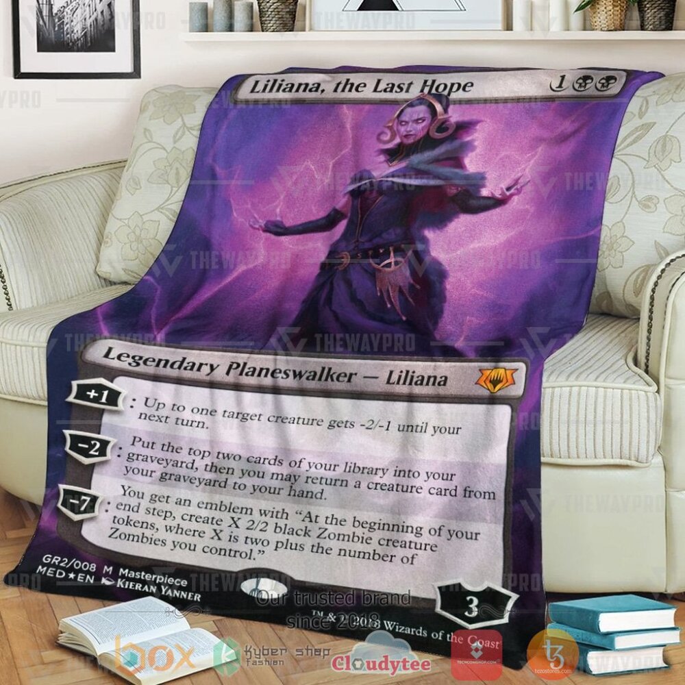 Game Mtg Liliana The Last Hope Custom Soft Blanket Game Mtg Liliana The Last Hope Custom Soft Blanket