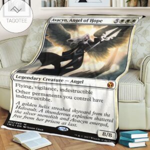 Game Mtg Magic The Gathering Avacyn Angel Of Hope Blanket