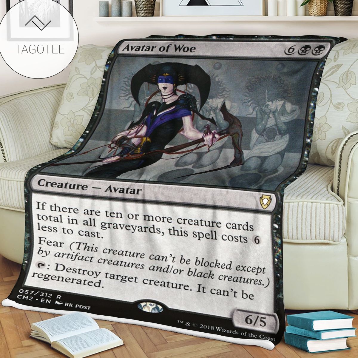 Game Mtg Magic The Gathering Avatar Of Woe Sherpa Blanket Tagotee Game Mtg Magic The Gathering Avatar Of Woe Sherpa Blanket Tagotee