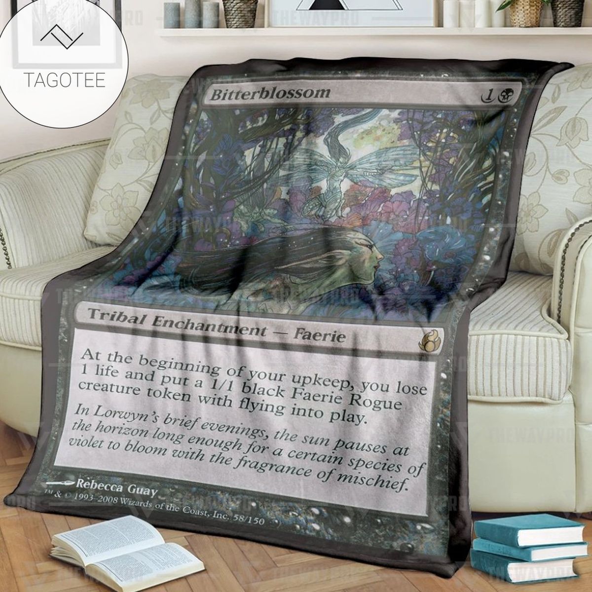 Game Mtg Magic The Gathering Bitterblossom Custom Soft Blanket Game Mtg Magic The Gathering Bitterblossom Custom Soft Blanket