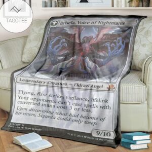 Game Mtg Magic The Gathering Brisela Voice Of Nightmares Custom Soft Blanket