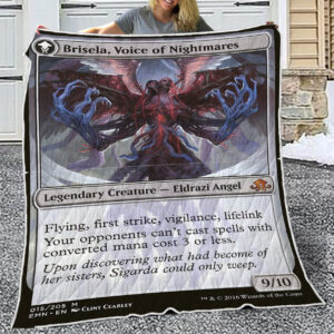 Game Mtg Magic The Gathering Brisela Voice Of Nightmares Quilt Blanket 2
