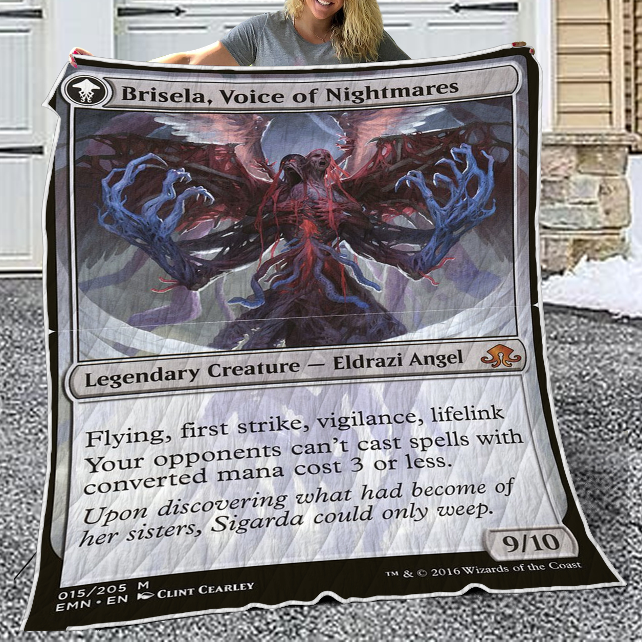 Game Mtg Magic The Gathering Brisela Voice Of Nightmares Quilt Blanket 2 Game Mtg Magic The Gathering Brisela Voice Of Nightmares Quilt Blanket 2