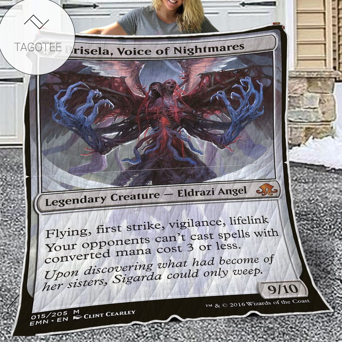 Game Mtg Magic The Gathering Brisela Voice Of Nightmares Quilt Blanket Game Mtg Magic The Gathering Brisela Voice Of Nightmares Quilt Blanket