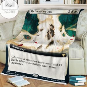 Game Mtg Magic The Gathering By Invitation Only Fleece Blanket