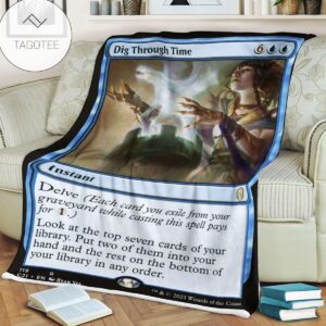 Game Mtg Magic The Gathering Dig Through Time Soft Blanket Tagotee