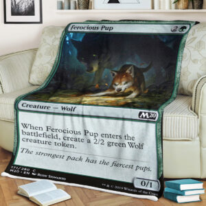 Game Mtg Magic The Gathering Ferocious Pup Blanket