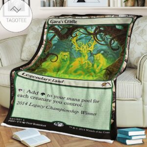 Game Mtg Magic The Gathering Gaeas Cradle Soft Blanket Tagotee