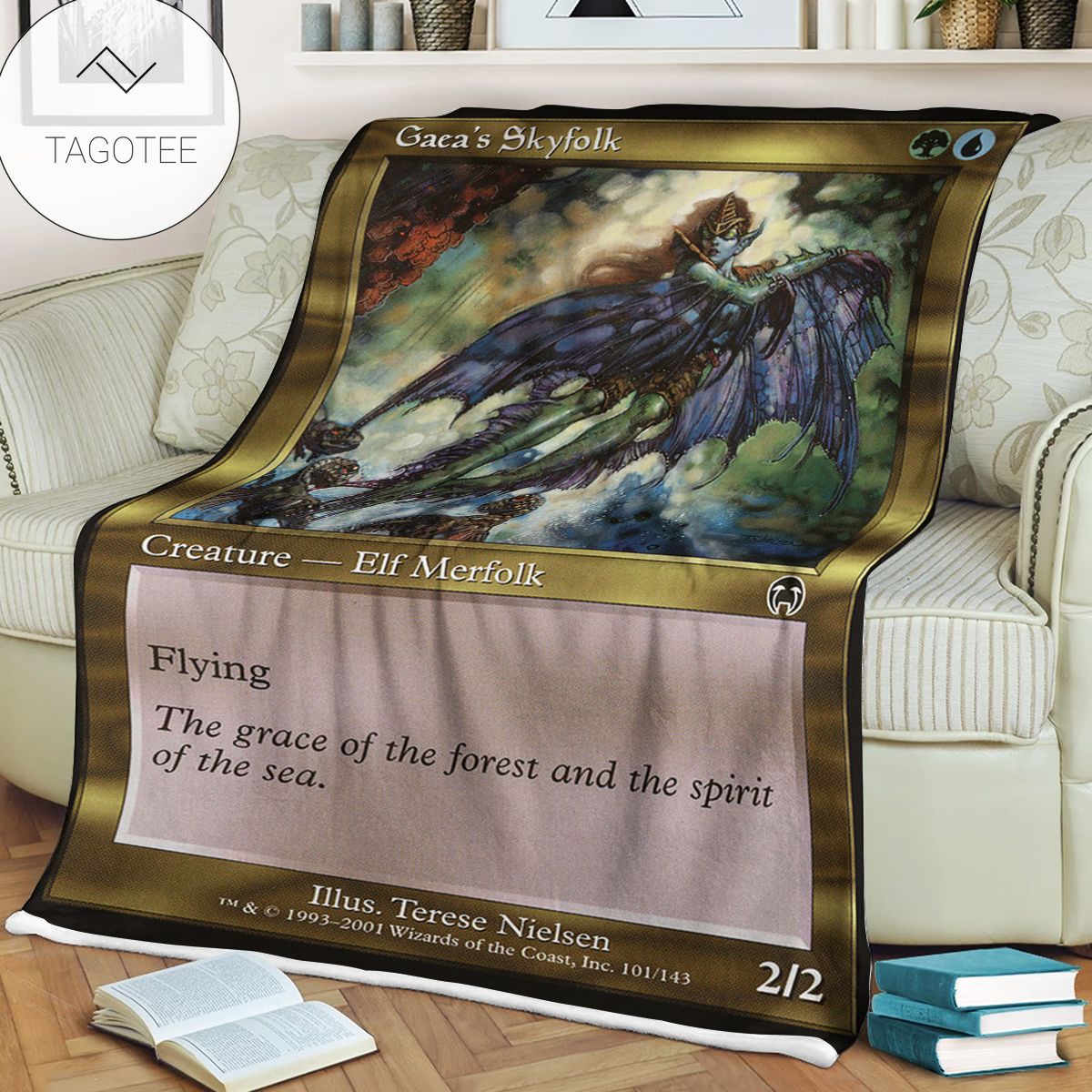 Game Mtg Magic The Gathering Gaeas Skyfolk Blanket Tagotee Game Mtg Magic The Gathering Gaeas Skyfolk Blanket Tagotee