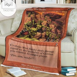Game Mtg Magic The Gathering Goblin War Strike Blanket