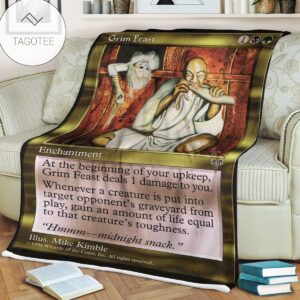 Game Mtg Magic The Gathering Grim Feast Blanket Tagotee