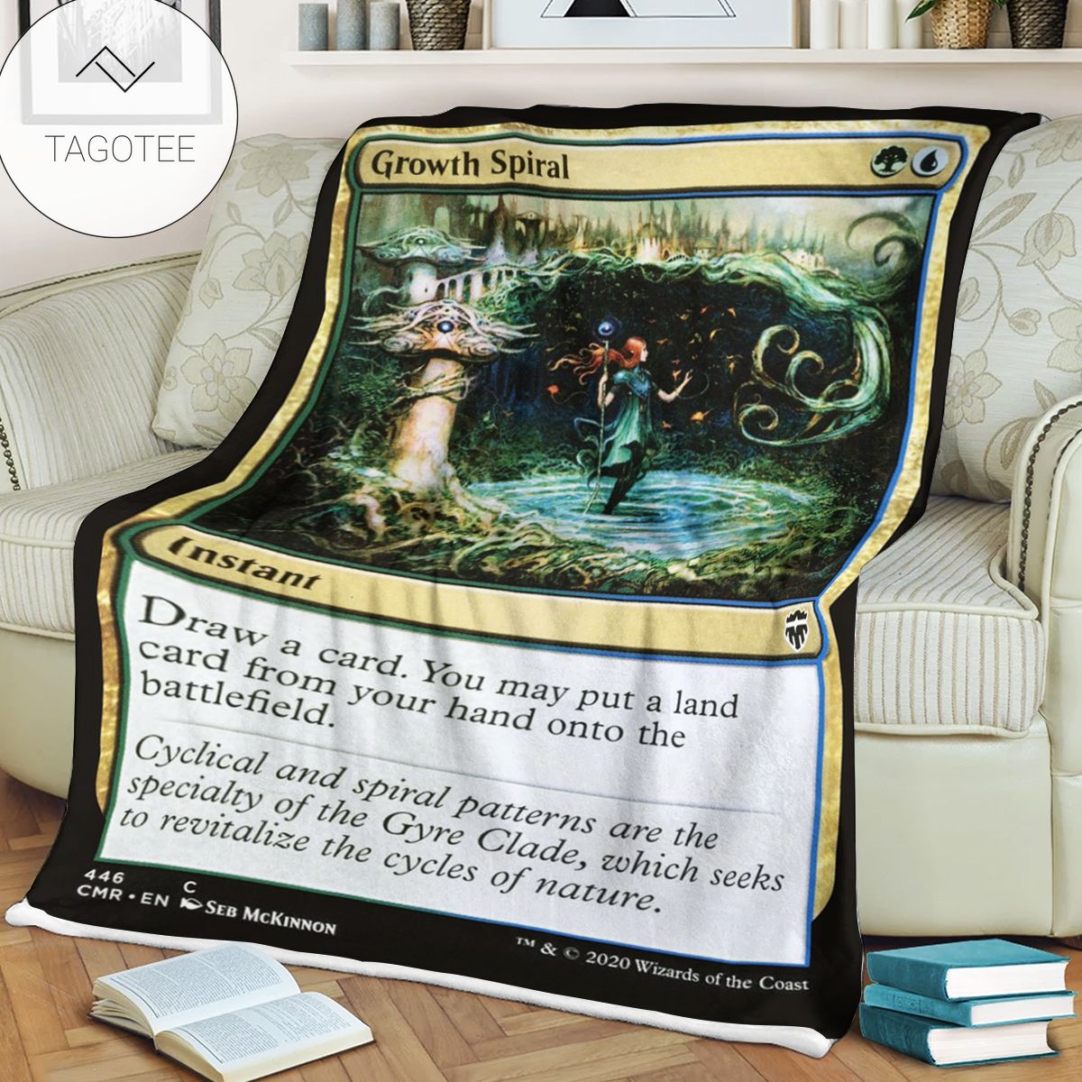 Game Mtg Magic The Gathering Growth Spiral Blanket Game Mtg Magic The Gathering Growth Spiral Blanket