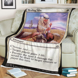 Game Mtg Magic The Gathering Healing Salve Sherpa Blanket 2
