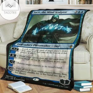 Game Mtg Magic The Gathering Jace The Mind Sculptor Custom Soft Blanket Tagotee
