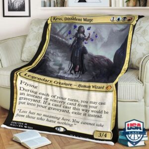 Game Mtg Magic The Gathering Kess Dissident Mage Sherpa Blanket 2