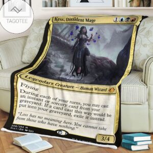 Game Mtg Magic The Gathering Kess Dissident Mage Sherpa Blanket Tagotee