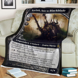 Game Mtg Magic The Gathering Korlash Heirto Blackblade Sherpa Blanket