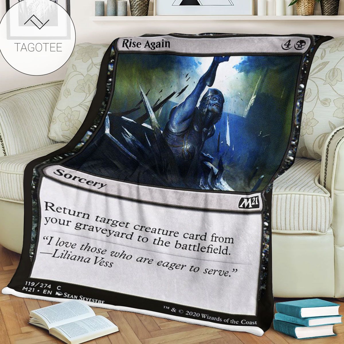 Game Mtg Magic The Gathering M21 119 Rise Again Fleece Blanket Game Mtg Magic The Gathering M21 119 Rise Again Fleece Blanket
