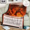 Game Mtg Magic The Gathering M21 156 Pitchburn Devils Fleece Blanket