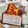 Game Mtg Magic The Gathering M21 158 Scorching Dragonfire Fleece Blanket