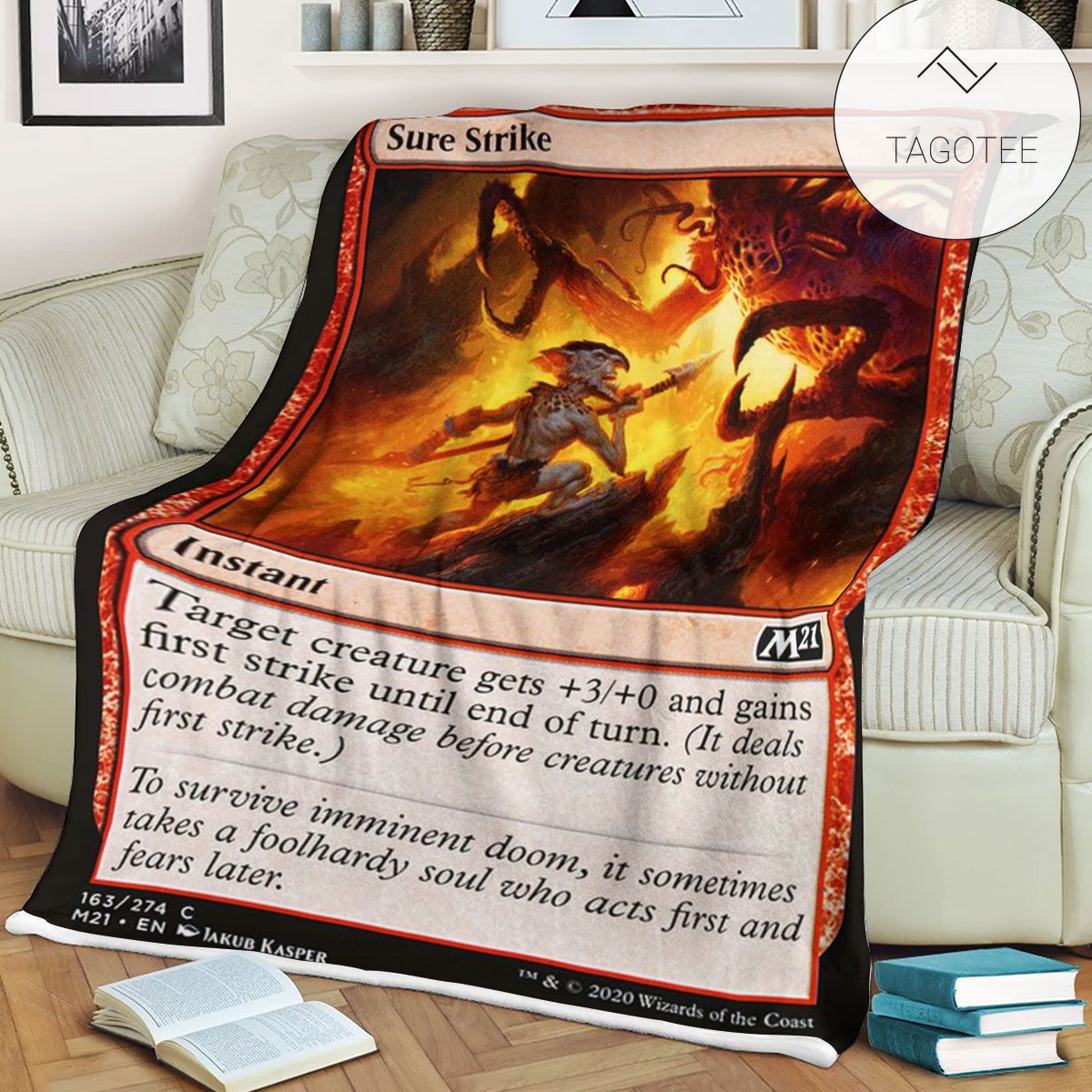 Game Mtg Magic The Gathering M21 163 Sure Strike Fleece Blanket Tagotee Game Mtg Magic The Gathering M21 163 Sure Strike Fleece Blanket Tagotee