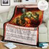 Game Mtg Magic The Gathering M21 168 Turn To Slag Fleece Blanket Tagotee