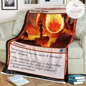Game Mtg Magic The Gathering M21 171 Volcanic Geyser Fleece Blanket
