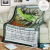 Game Mtg Magic The Gathering M21 174 Burlfist Oak Fleece Blanket