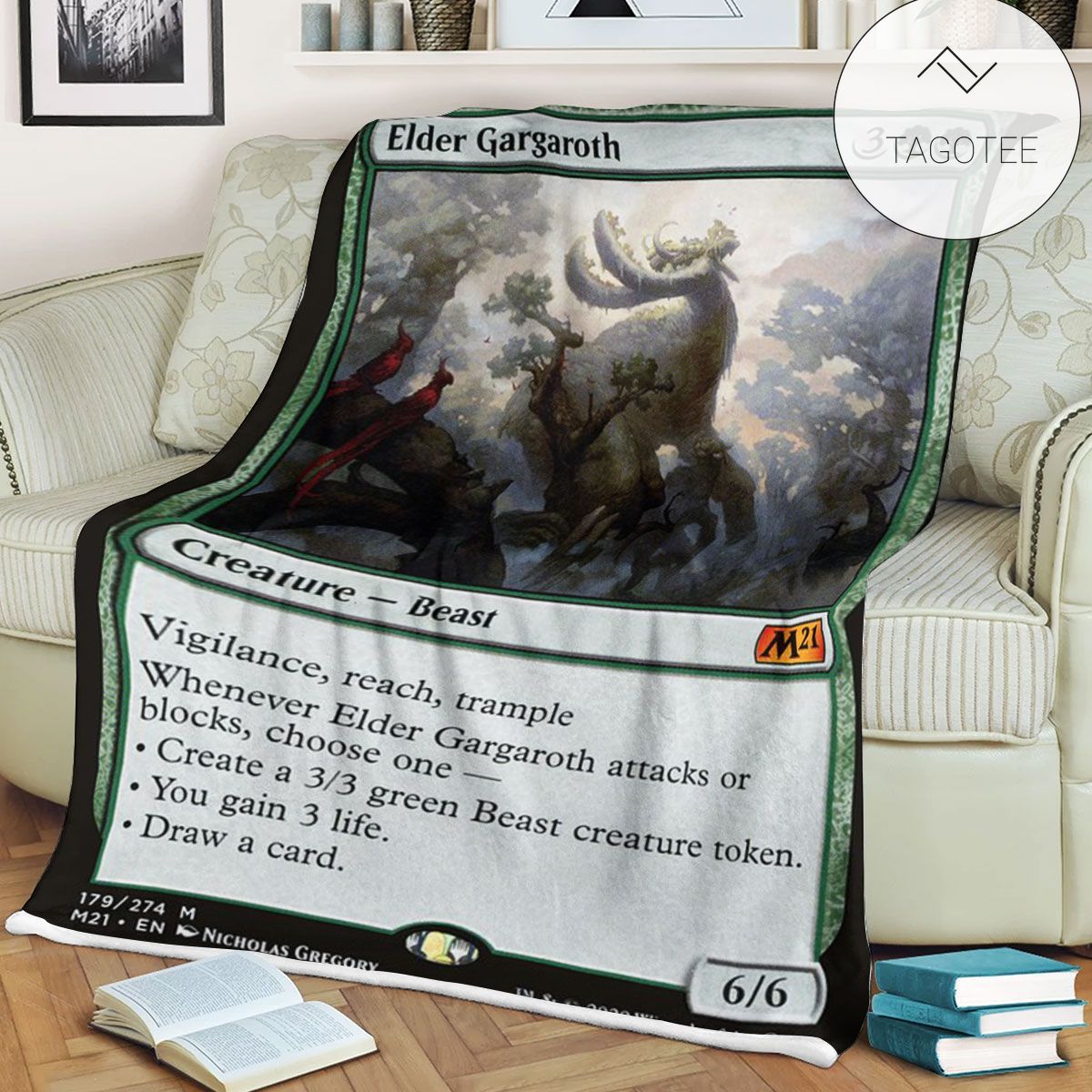Game Mtg Magic The Gathering M21 179 Elder Gargaroth Fleece Blanket Tagotee Game Mtg Magic The Gathering M21 179 Elder Gargaroth Fleece Blanket Tagotee