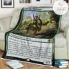 Game Mtg Magic The Gathering M21 185 Garruk S Harbinger Fleece Blanket