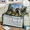Game Mtg Magic The Gathering M21 186 Garruk S Uprising Fleece Blanket Tagotee