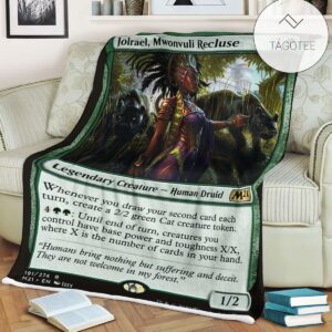 Game Mtg Magic The Gathering M21 191 Jolrael Mwonvuli Recluse Fleece Blanket